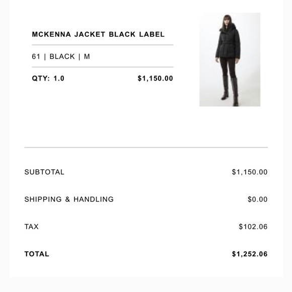 🎄🥗Like new condition Canada Goose MCKENNA Coat Black Size M - Picture 5 of 15